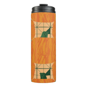 Pumpkins: Geometrisches Dreieck Retro. Thermosbecher