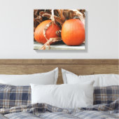 Pumpkins Getrocknete Maisställe Herbst Leinwanddruck (Insitu (Schlafzimmer))
