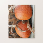 Pumpkins Getrocknete Maisställe Herbst Puzzle (Vertikal)