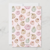 Pumpkins Girl Baby Shower Einladungen (Rückseite)