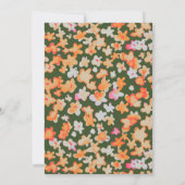 Pumpkins Gold Arch Erntedank Dinner Einladung (Rückseite)