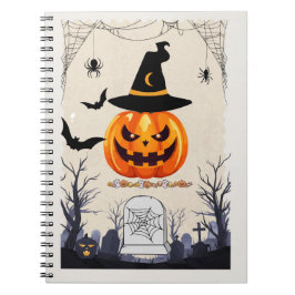 Pumpkins & Grabsteine: Ein Halloween-Notebook Notizblock