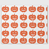 Pumpkins Grimace Geschenkpapier (Flach)