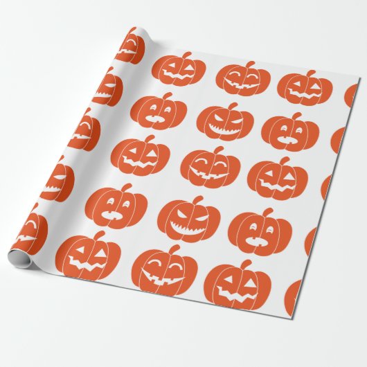 Pumpkins Grimace Geschenkpapier (Ungerollt)