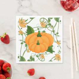 Pumpkins Halloween Erntedank Fall Holiday Serviette