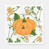 Pumpkins Halloween Erntedank Fall Holiday Serviette (Vorderseite)