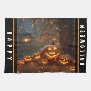 Pumpkins Halloween Family Collection Geschirrtuch