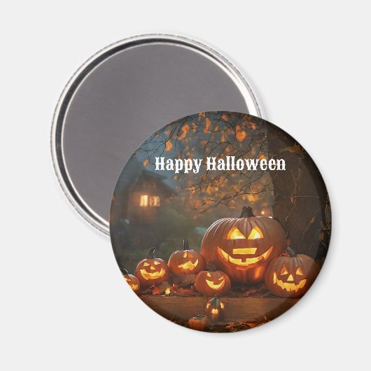 Pumpkins Halloween Family Collection Magnet (Vorderseite/Rückseite)