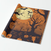 Pumpkins halloween geschenkpapier (Ungerollt)