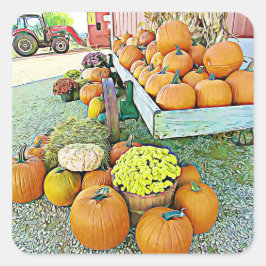 Pumpkins Halloween Herbst Florenständer Sticker