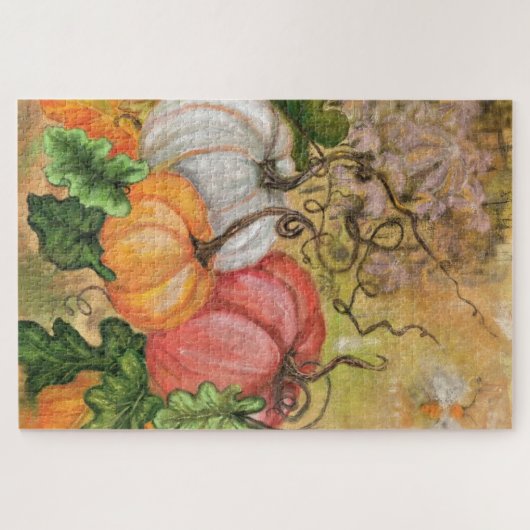 Pumpkins Halloween Jigsaw Puzzle Malerei (Horizontal)