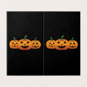 Pumpkins Halloween Kürbislaterne Spooky (Außenseite Aufgefaltet)