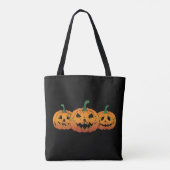 Pumpkins Halloween Kürbislaterne Spooky Tasche (Rückseite)