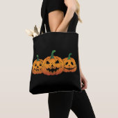 Pumpkins Halloween Kürbislaterne Spooky Tasche (Von Nahem)