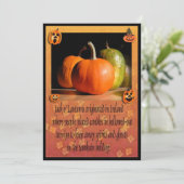 Pumpkins / Halloween Pumpkin Carving Party Einladung (Stehend Vorderseite)