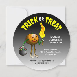 Pumpkins Halloween Trick oder Treat Party Einladung