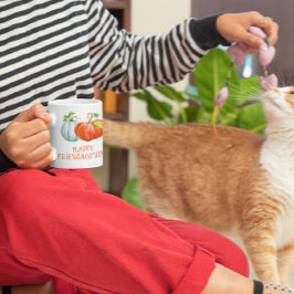 Pumpkins Happy Friendsgiving brennender orangefarb Kaffeetasse