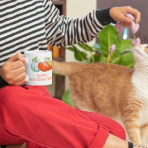 Pumpkins Happy Friendsgiving brennender orangefarb Kaffeetasse