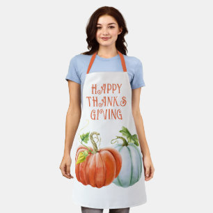 Pumpkins Happy Thanksgiving brennender orangefarbe Schürze
