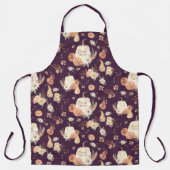Pumpkins Herbst Erntedank BOHO Floral Schürze (Vorderseite)