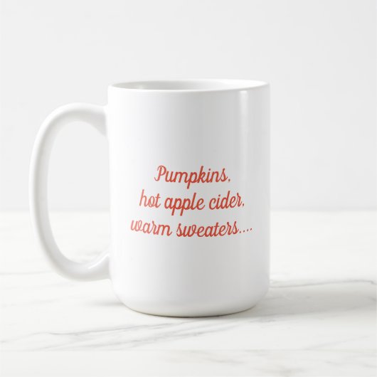 Pumpkins Herbst Kaffeetasse (Links)