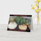 Pumpkins Herbstgrube Karte (Gelbe Blume)