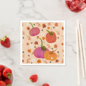 Pumpkins-Herbstlaub Serviette (Beispiel)