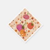 Pumpkins-Herbstlaub Serviette (Ecke)