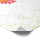 Pumpkins Herbstlaube Herbst Boho Florals Poster (Ecke)