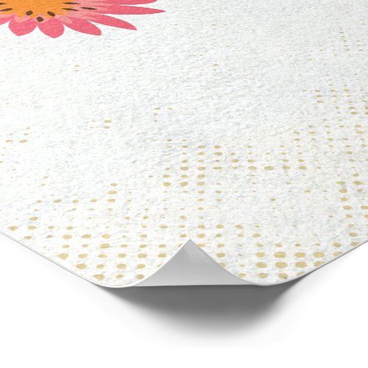 Pumpkins Herbstlaube Herbst Boho Florals Poster (Ecke)