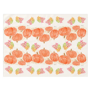 Pumpkins Herbstleaves Wasserfarbe handbemalt Tischdecke