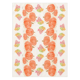 Pumpkins Herbstleaves Wasserfarbe handbemalt Tischdecke