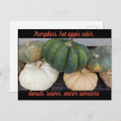 Pumpkins Herbstpostkarte Postkarte (Vorne/Hinten)