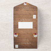 Pumpkins Hochzeiten in einem einzigen All In One Einladung (Außenbereich)