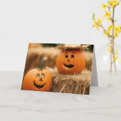 Pumpkins Hochzeitstag Karte (Gelbe Blume)