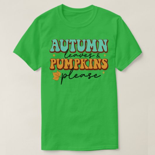 Pumpkins im Herbst Bitte T-Shirt (Design vorne)