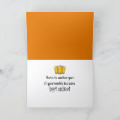 Pumpkins In a Bar Halloween Birthday Humor Karte (Innenseite)