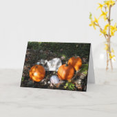 Pumpkins in Dappled Light Greeting Card Karte (Gelbe Blume)