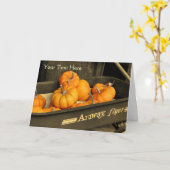 Pumpkins in der teilweise Wagenfarbenkarte Karte (Gelbe Blume)