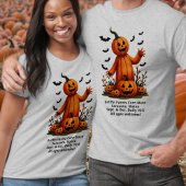 Pumpkins in Fledermäusen Saisonlandwirbeln T-Shirt