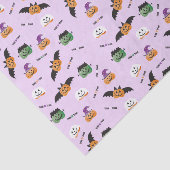 Pumpkins in Kostümmuster Trick oder Behandlung Lil Seidenpapier (Ausschnitt)