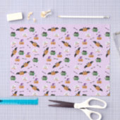 Pumpkins in Kostümmuster Trick oder Behandlung Lil Seidenpapier (Handwerk)