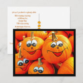 Pumpkins Kürbislaternen Halloween-Party Postkarte (Vorne/Hinten)