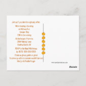 Pumpkins Kürbislaternen Halloween-Party Postkarte (Rückseite)