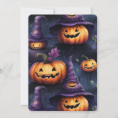 Pumpkins Magic Hats Halloween Einladungskarte Einladung (Rückseite)
