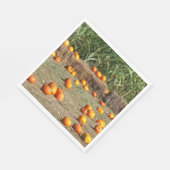 Pumpkins, Mais und Hay Herbst Erntefotografie Serviette (Ecke)