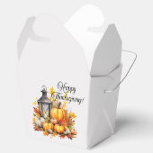Pumpkins Maple Tree Blätter Lampe Erntedank Geschenkschachtel (Geöffnet)