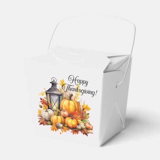 Pumpkins Maple Tree Blätter Lampe Erntedank Geschenkschachtel (Vorderseite)