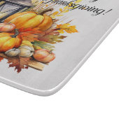 Pumpkins Maple Tree Blätter Lampe Erntedank Schneidebrett (Ecke)