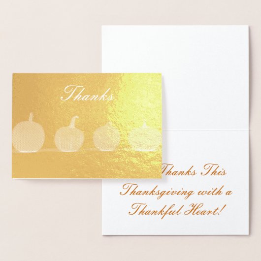 Pumpkins Modern GiveDanke Foil Erntedank Folienkarte (Anzeige)